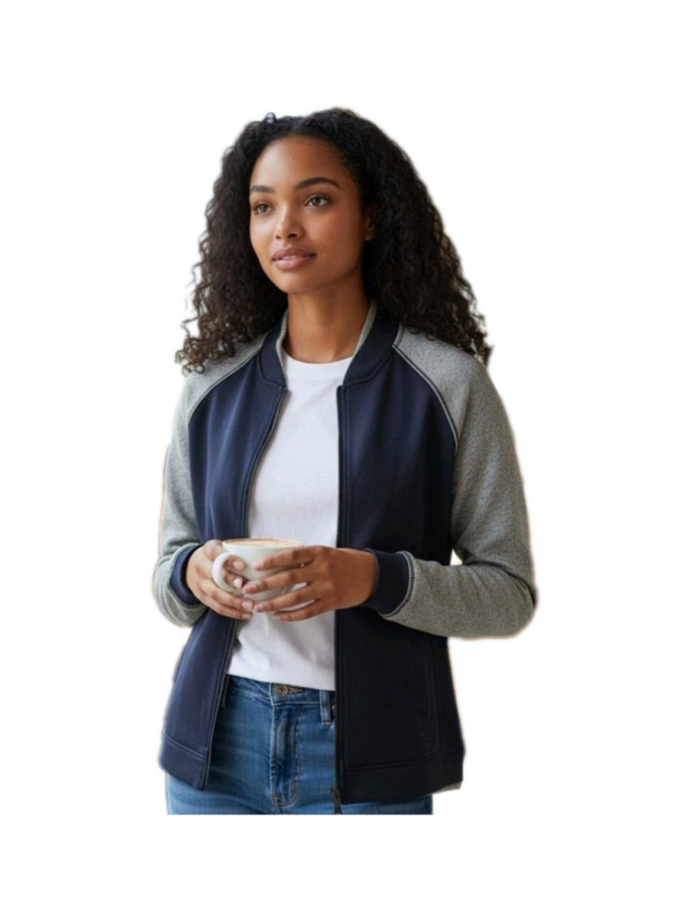 Lululemon Full-Zip Long-Sleeves High-Neck Colorblock Stitched Back Jacket Size 2
